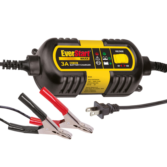 MAXX 3 Amp 6V/12V Automotive Battery Charger (BC3E) - New