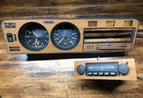 VW MK1 Wood Grain Gauge Cluster & Radio